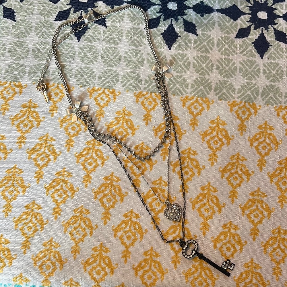 Betsey Johnson 3 Layer Necklace